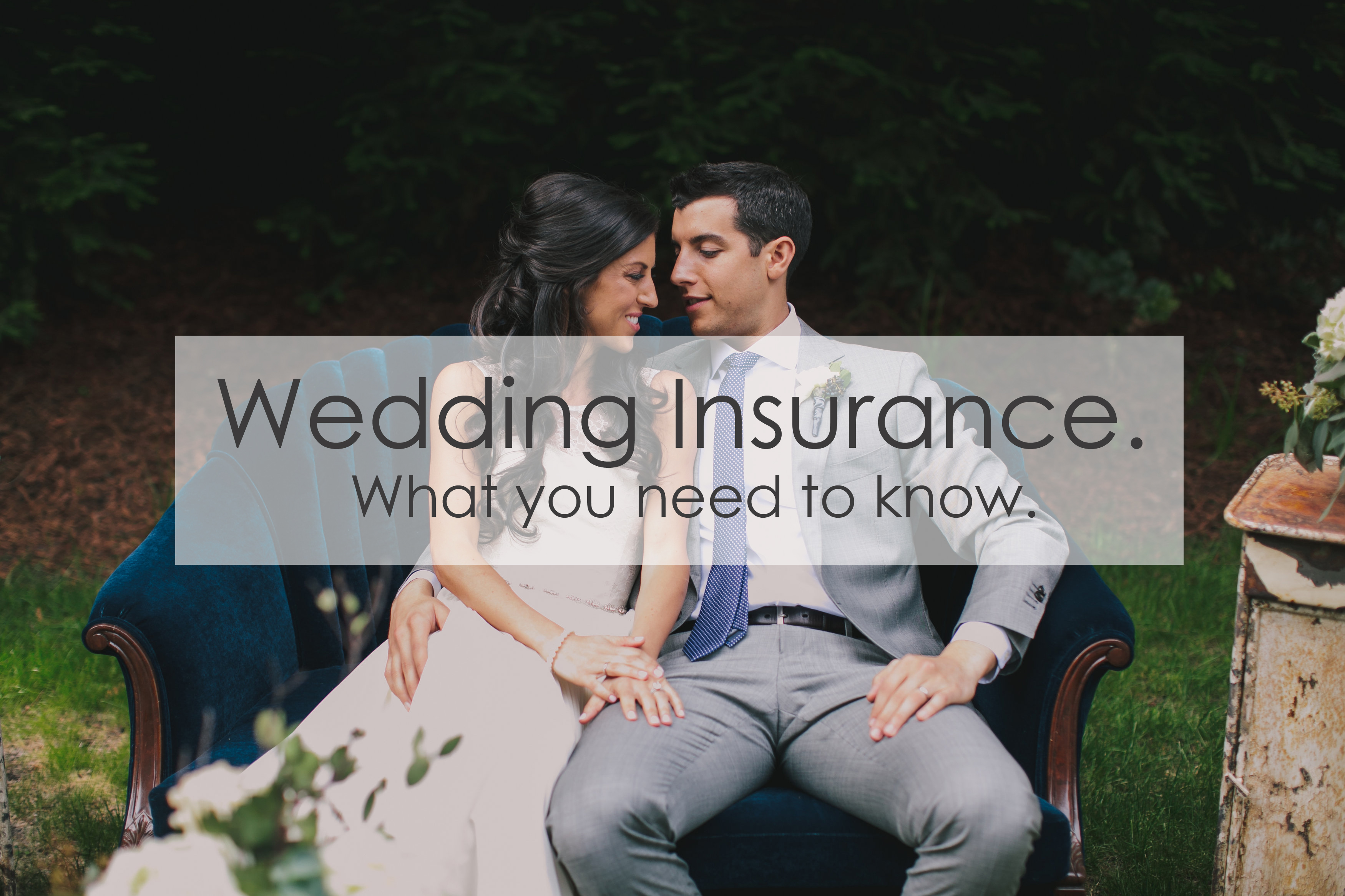 Couple Sitting in Blue Chair Staring into each others eyes, Wedding Insurance, What you need to know about Wedding Event Insurance.